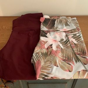 Old Navy active crop leggings, 2 pair